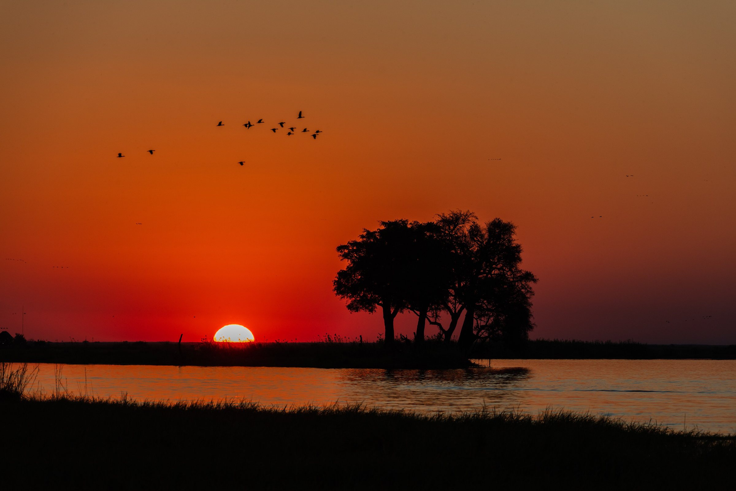 Sunset on the Chobe